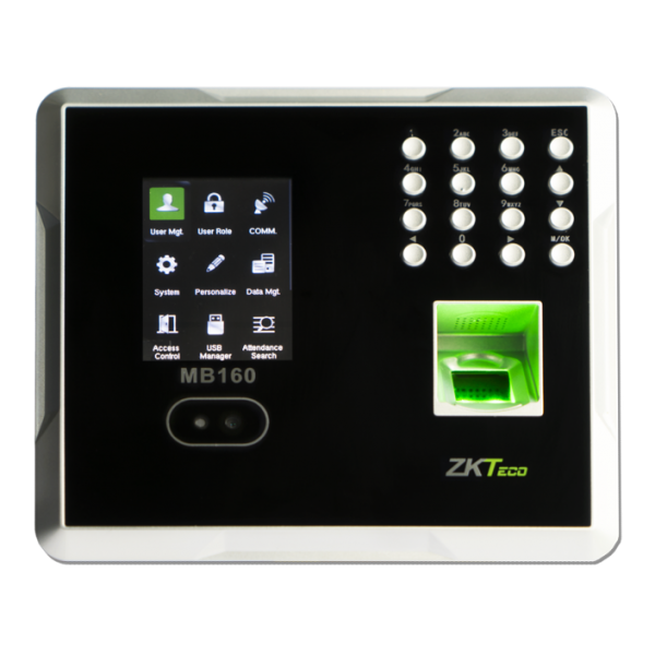 MB160 Terminal Multi-Biométrica para Gestión de Asistencia y Control de Acceso